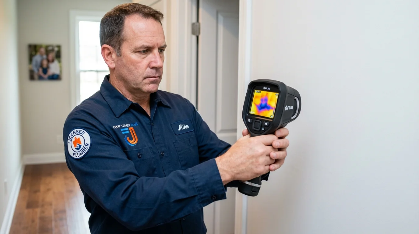 Thermal imaging leak detection by Johns Plumbing LLC in Renville